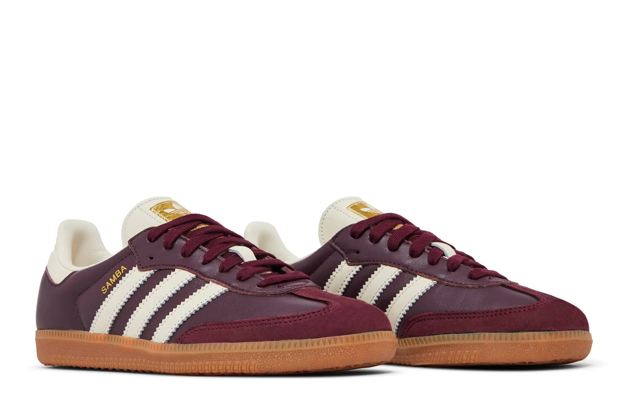 Adidas Samba OG 'Maroon Gold'