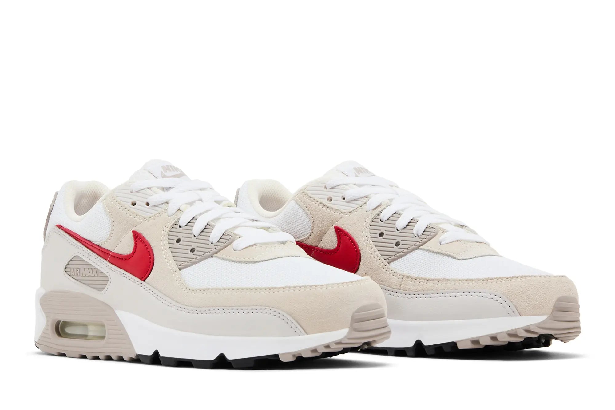 Nike Air Max 90 'White College Grey Vast Grey University Red'